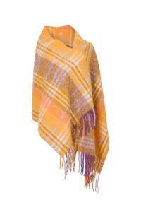 Image of Textured Check Blanket Stole – Ichi