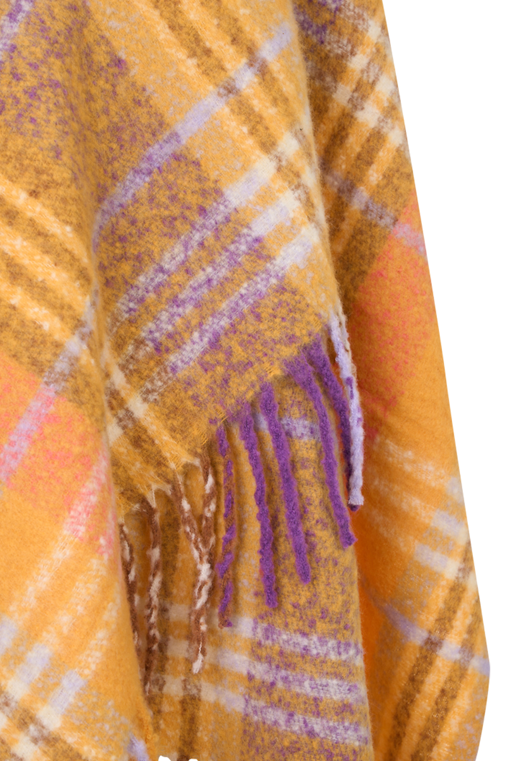 Textured Check Blanket Stole – Ichi